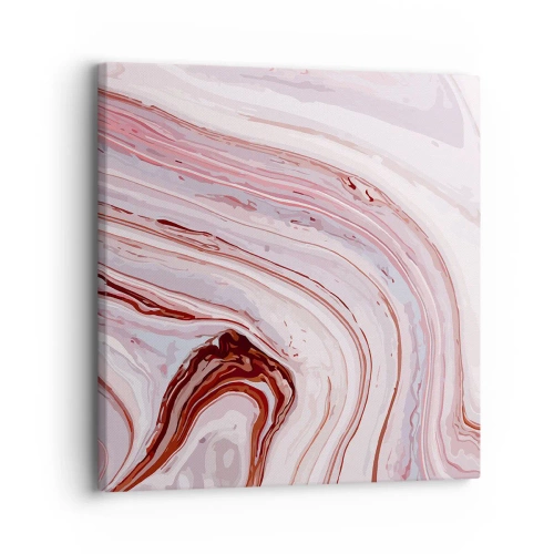 Schilderen op canvas - Rechtdoor, dan rechts naar beneden - 30x30 cm