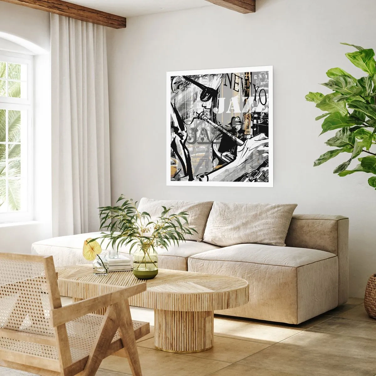 Poster - Op het ritme van New York - 30x30 cm