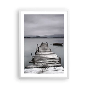 Poster in een witte lijst - Je kunt morgen gaan - 50x70 cm