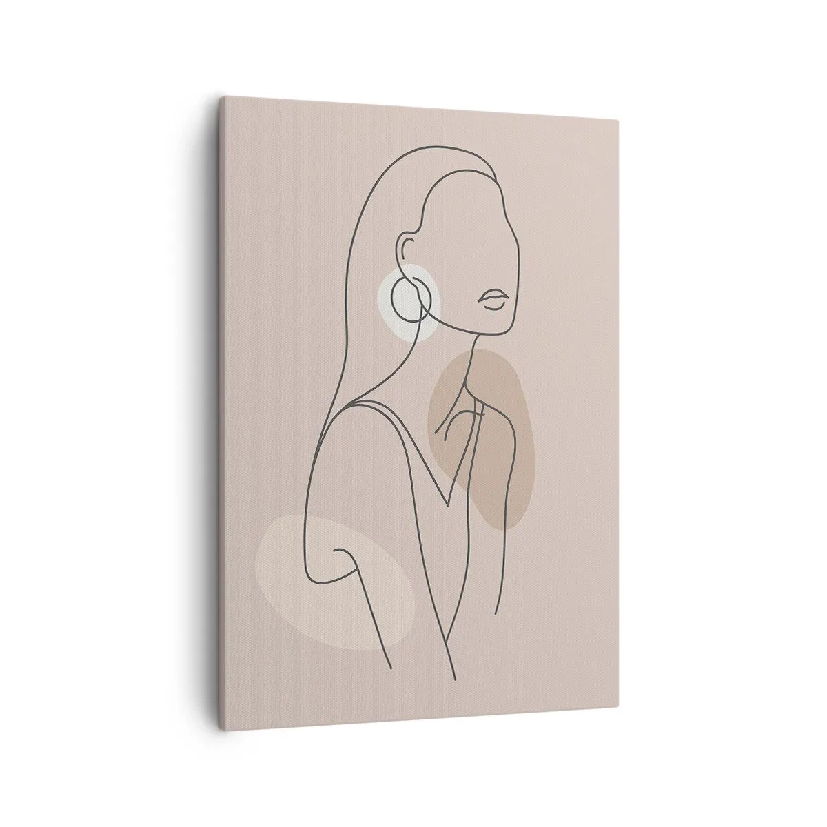 Schilderen op canvas - meisjesachtig icoon - 50x70 cm