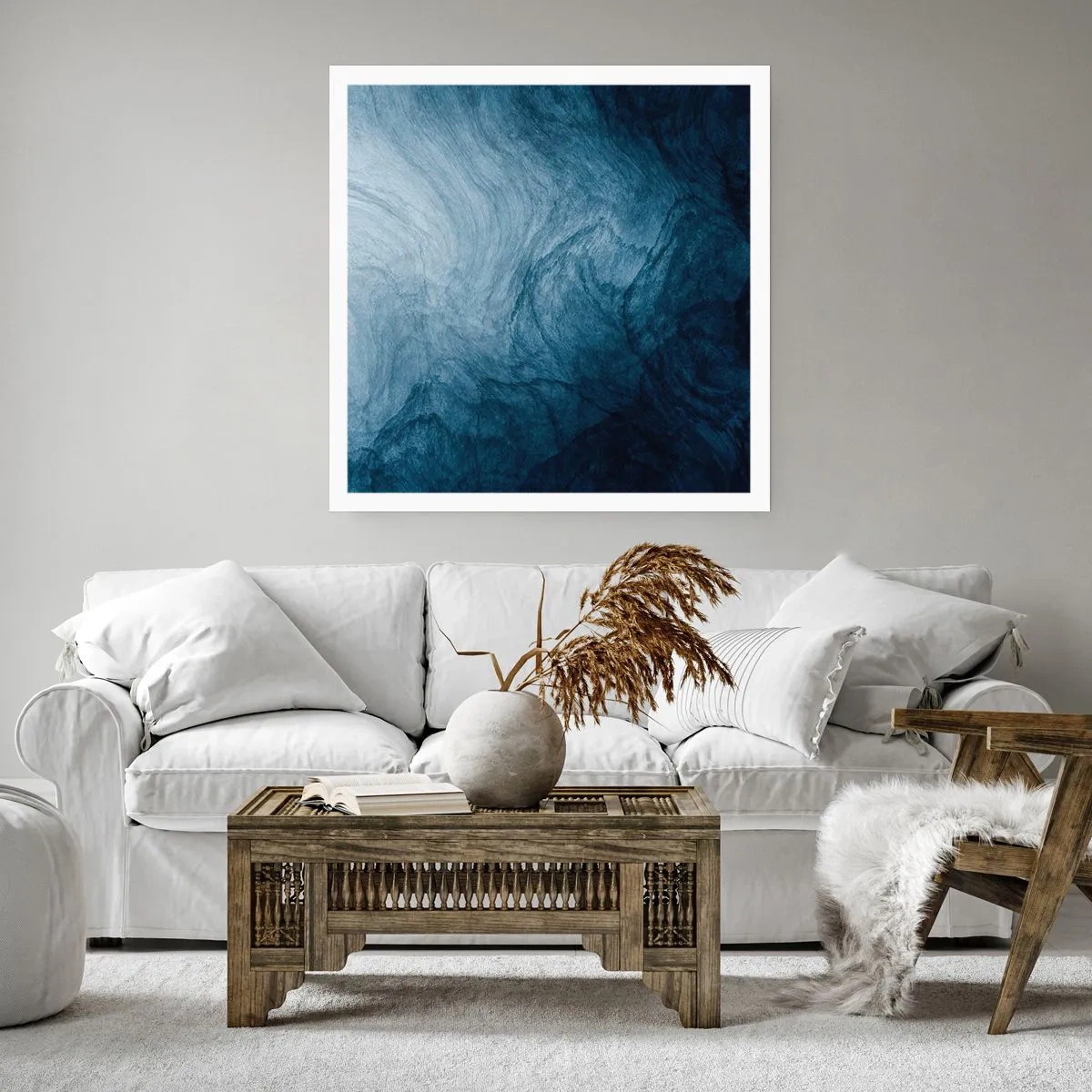 Poster - diep reiken - 30x30 cm