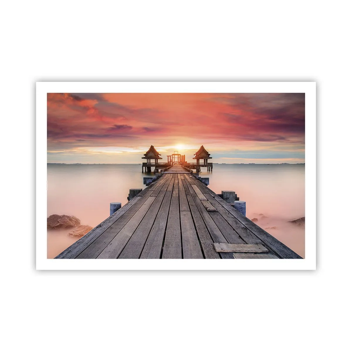 Poster - West in het Oosten - 91x61 cm