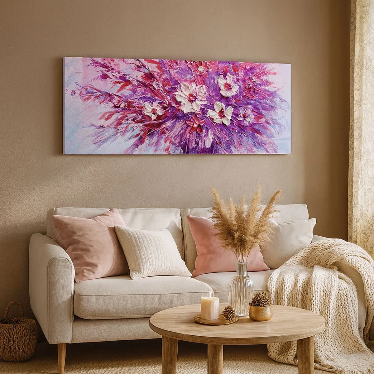 Schilderen op canvas - Onschuld en passie - 100x40 cm