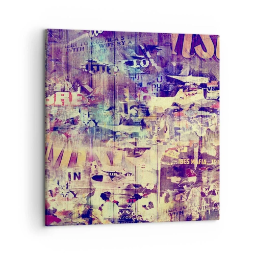 Schilderen op canvas - En dat is alles wat er zal blijven - 50x50 cm