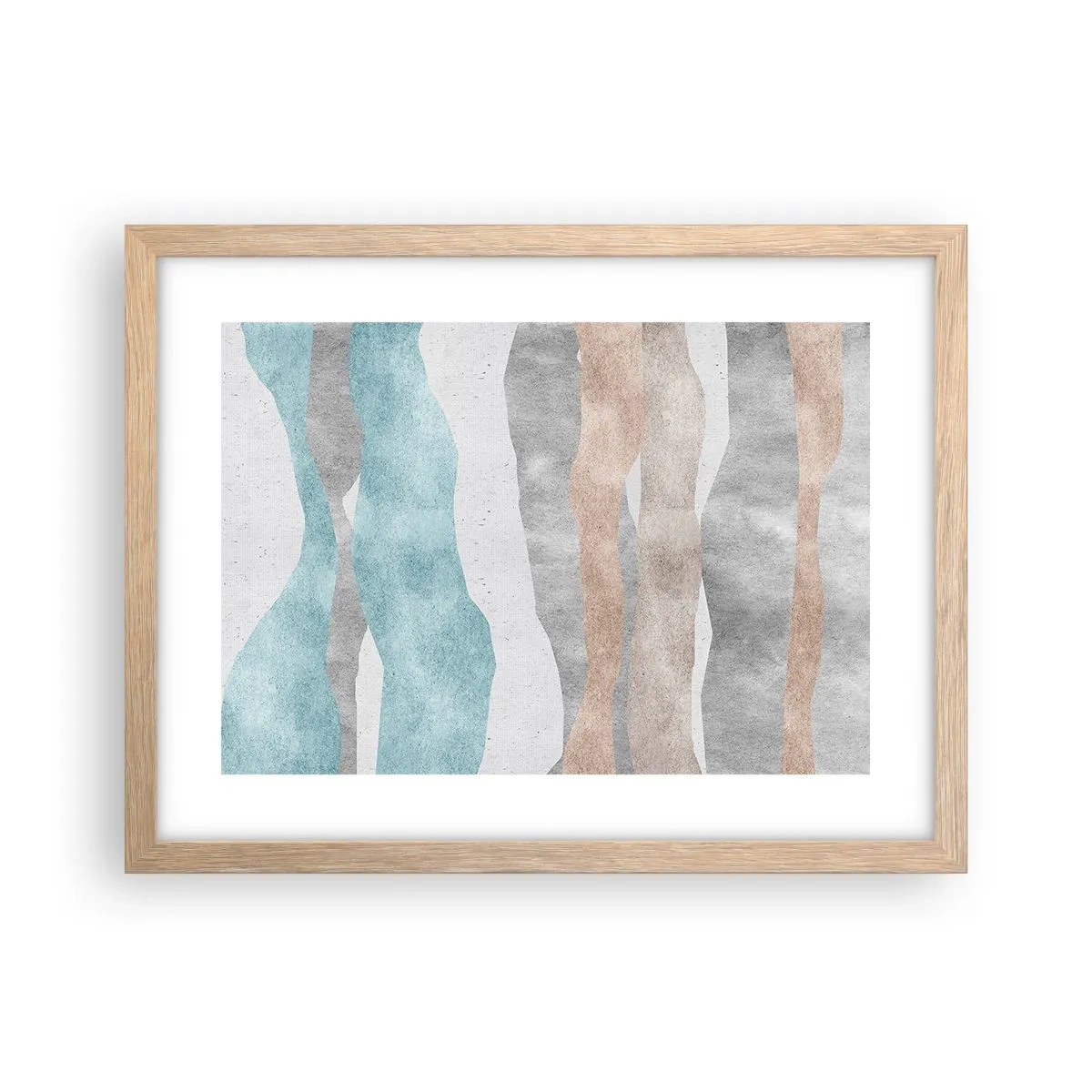Een poster in een licht eiken lijst - Een studie van nabijheid - 40x30 cm