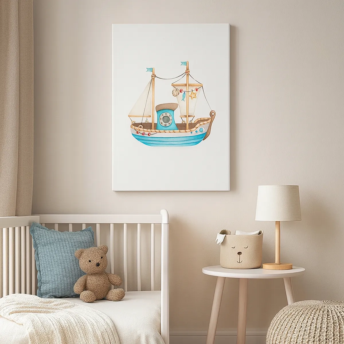 Schilderen op canvas - Ahoi, avontuur! - 50x70 cm
