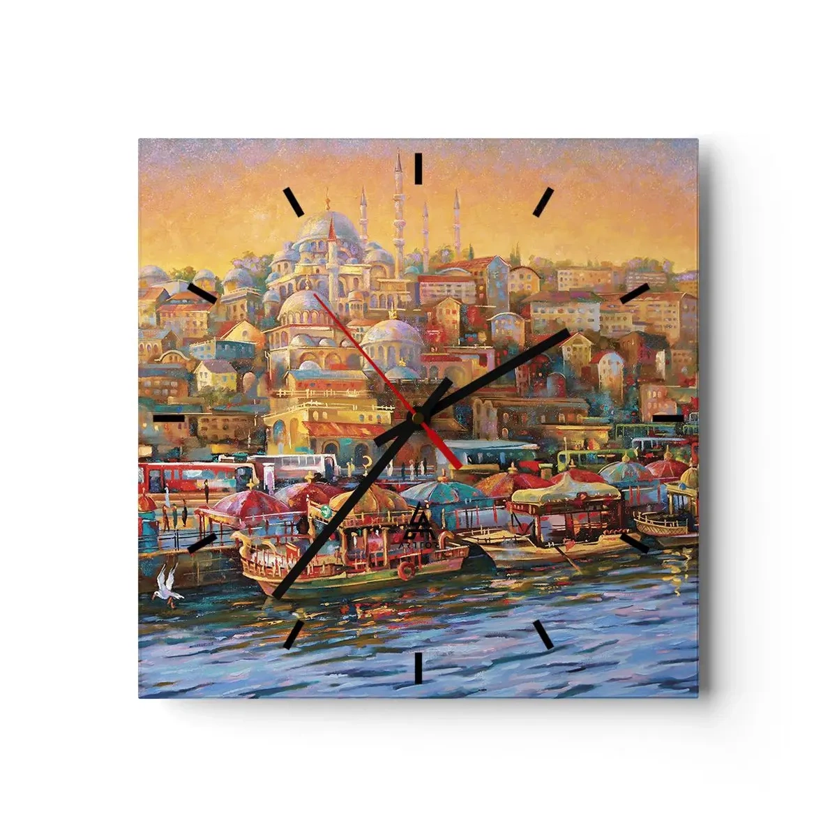 Wandklok - Klok - Istanboel verhaal - 30x30 cm