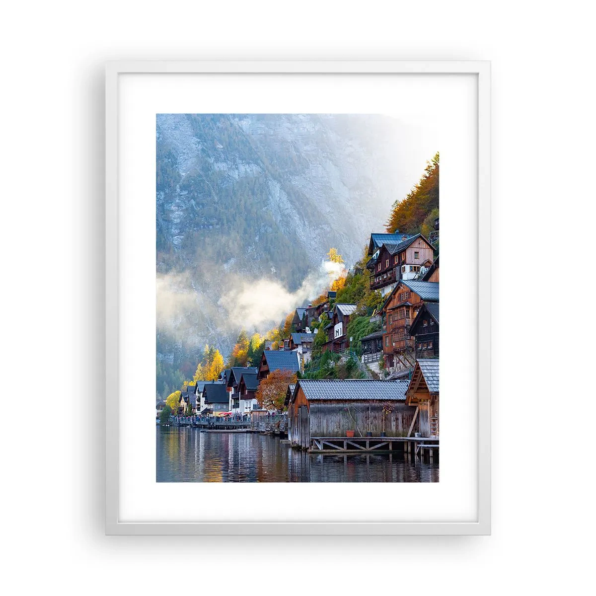 Poster in een witte lijst - Alpine sfeer - 40x50 cm