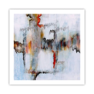 Poster - Een stok op het water - 60x60 cm