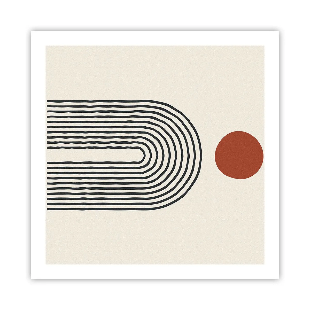 Poster - Magnetisme van vormen en kleuren - 60x60 cm