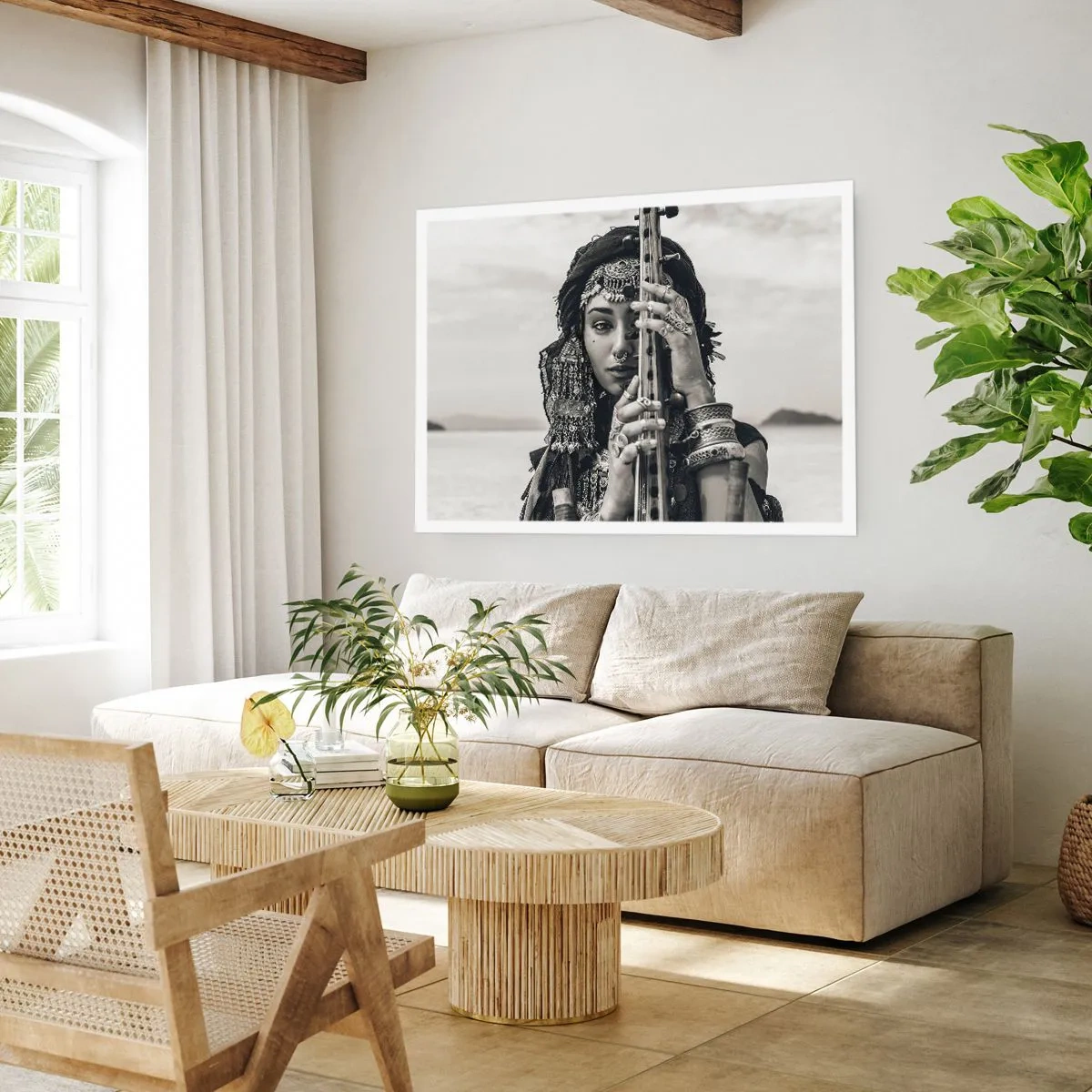 Poster - De muziek van het Oosten zelf - 91x61 cm