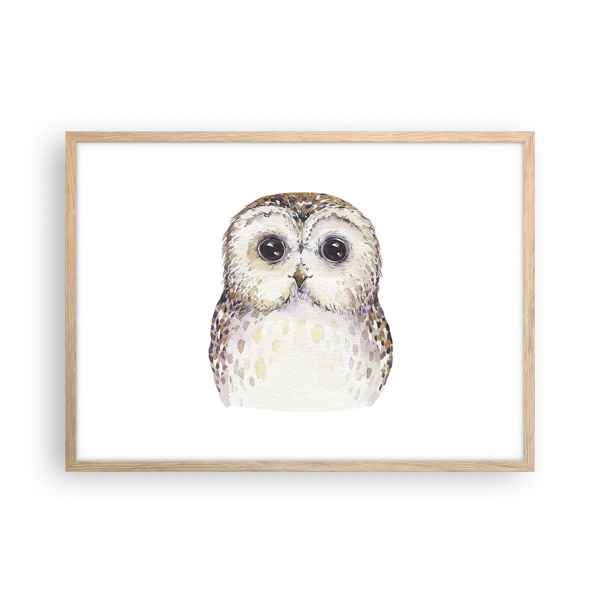 Een poster in een licht eiken lijst - Kijk in mijn ogen - 70x50 cm