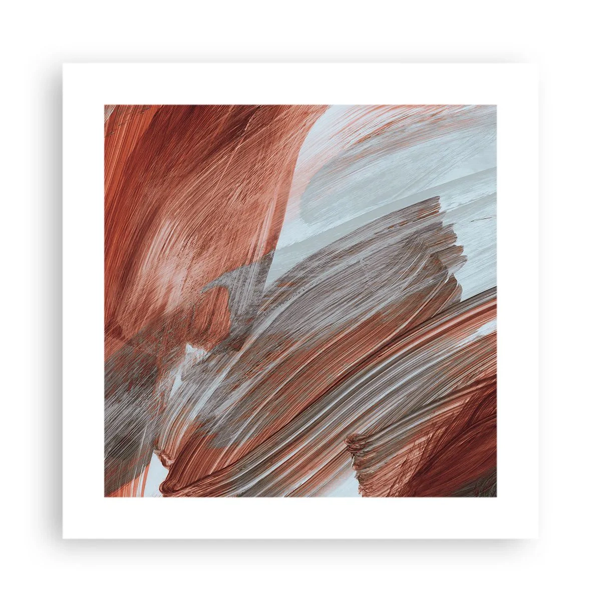 Poster - Herfst en winderige abstractie - 40x40 cm