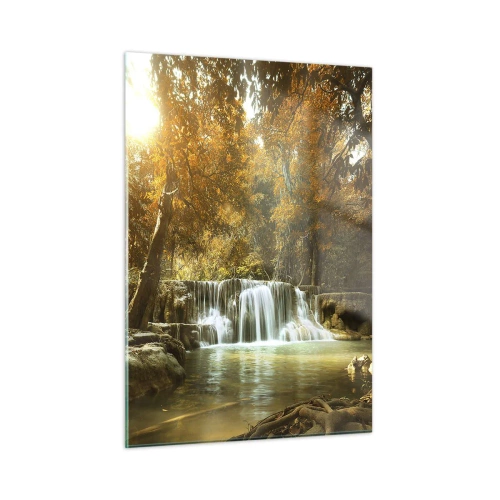 Schilderen op glas - Park cascade - 50x70 cm