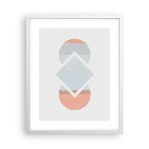 Poster in een witte lijst - De situatie is duidelijk - 40x50 cm