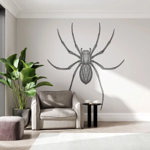 Fotobehang Standard Eco - Verontrustende precisie - Spin, Insect, Minimalistisch - 450x315 cm
