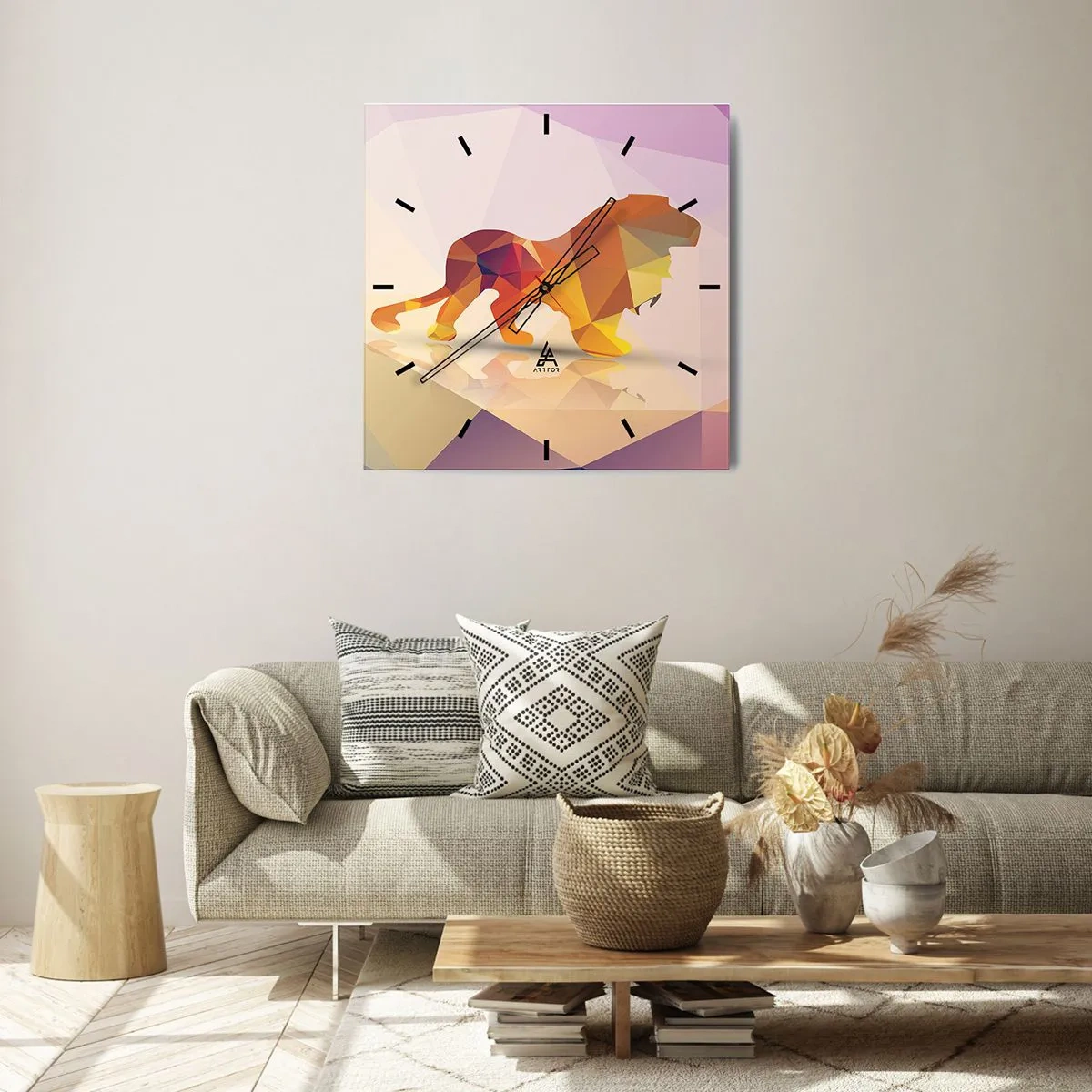 Wandklok - Klok - De diamanten koning - 40x40 cm