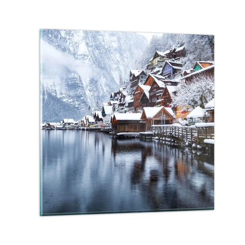 Schilderen op glas - In winterdecoratie - 40x40 cm