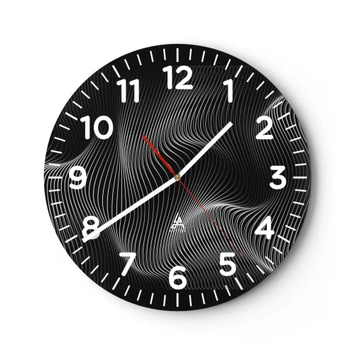 Wandklok - Klok - Dans van licht in de ruimte - 30x30 cm