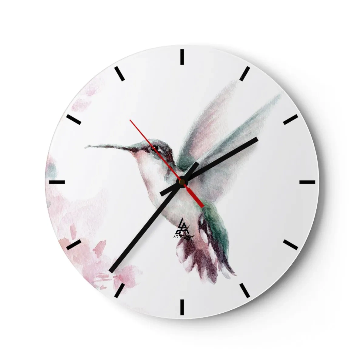 Wandklok - Klok - Vastgehouden tijdens fladderen - 40x40 cm