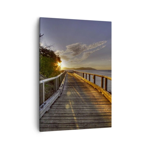 Schilderen op canvas - Ga, blijf naar de zon gaan - 50x70 cm