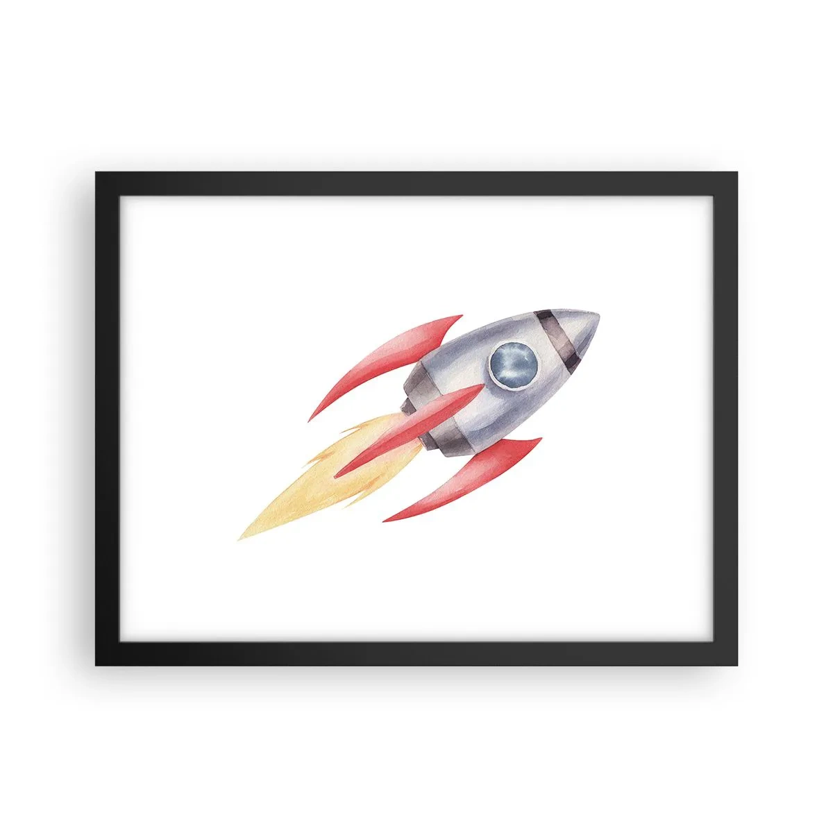 Poster in een zwarte lijst - Hoger, sneller, verder - 40x30 cm