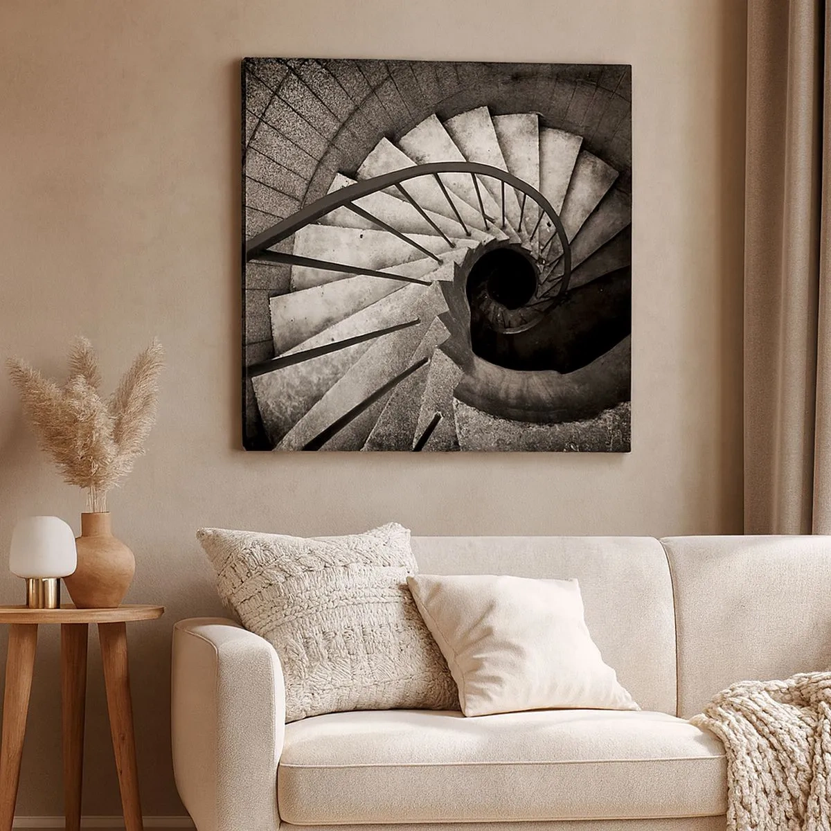 Schilderen op canvas - De trap op, de trap af - 30x30 cm