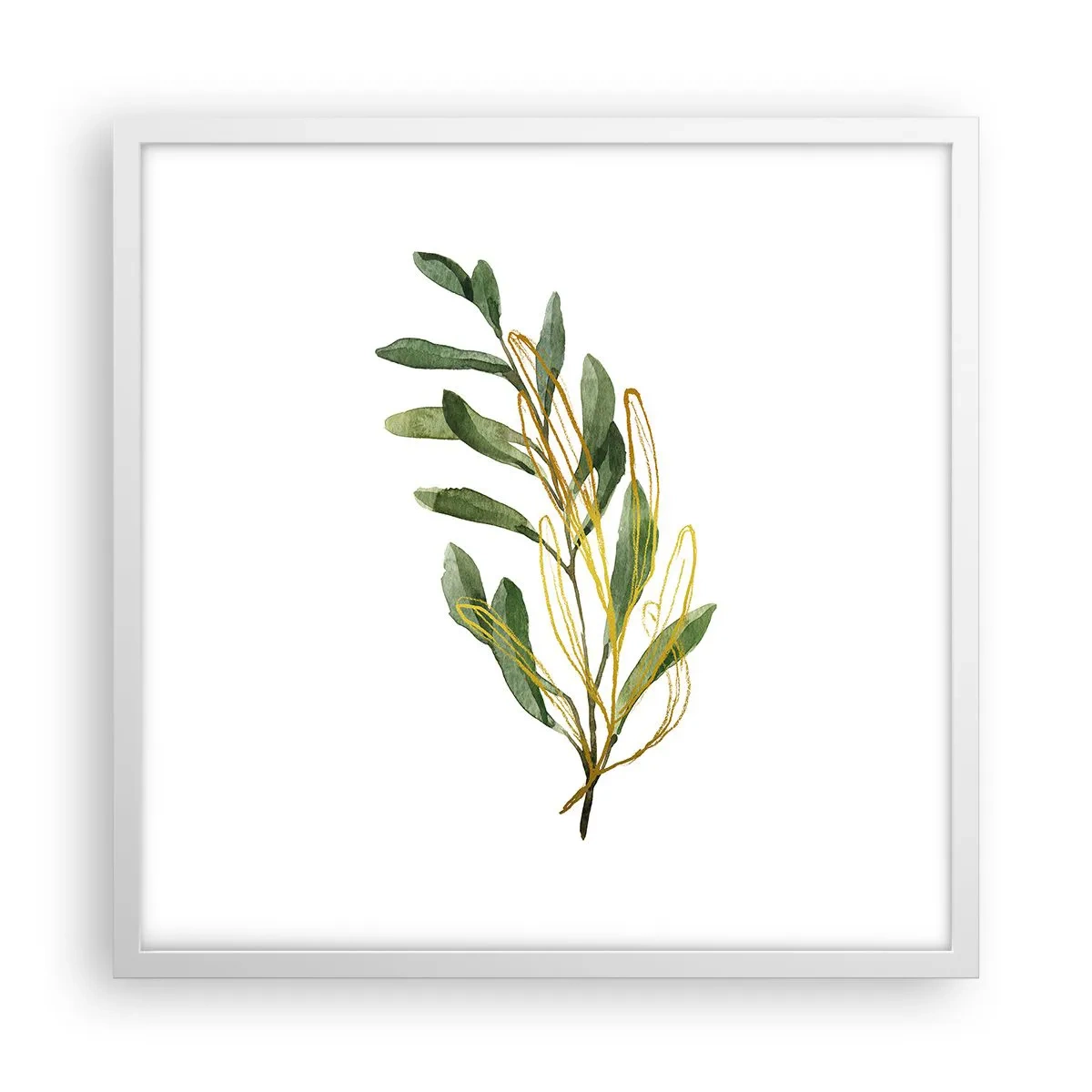 Poster in een witte lijst - Alles wat goed is - 50x50 cm