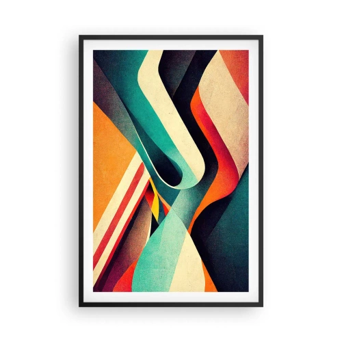 Poster in een zwarte lijst - Intensieve compositie - 61x91 cm