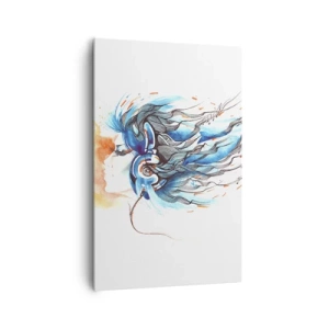 Schilderen op canvas - Laat de muziek spelen - 80x120 cm
