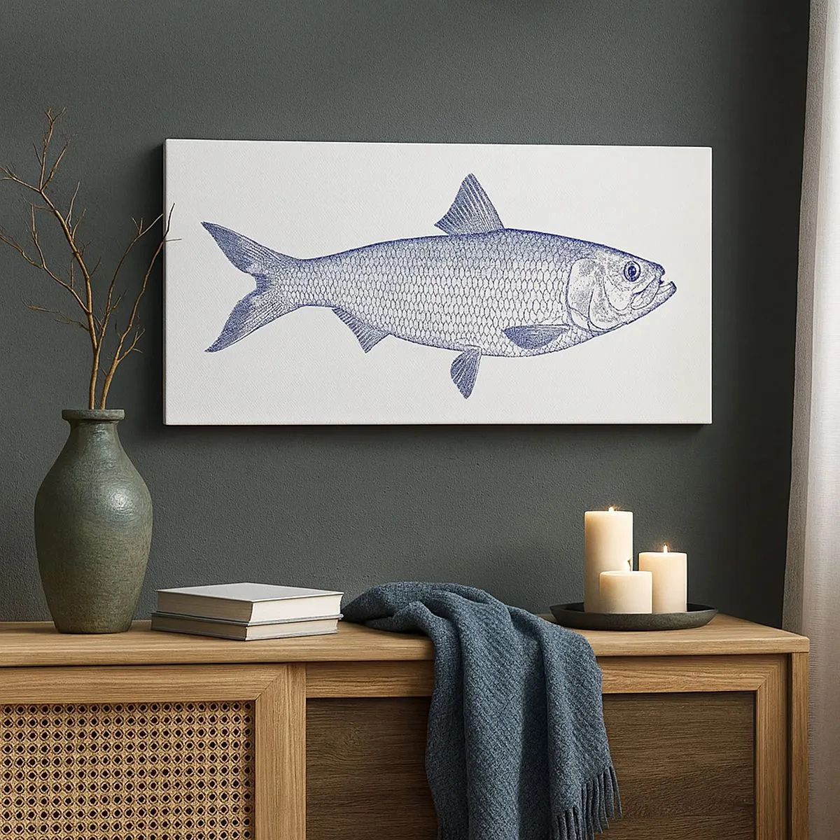 Schilderen op canvas - Groeten uit de noordelijke zeeën - 100x40 cm