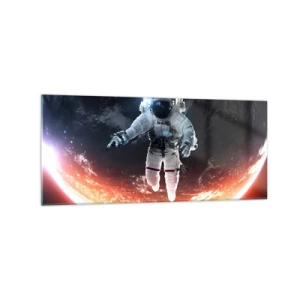 Schilderen op glas - Mag ik nog wat langer blijven? - 120x50 cm