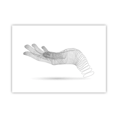 Poster - Veerkrachtige hand - 70x50 cm