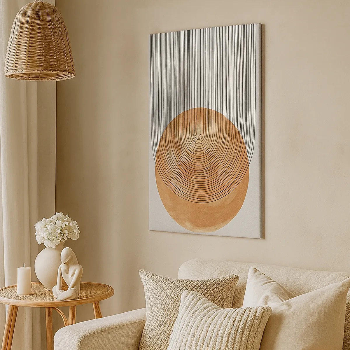 Schilderen op canvas - Zonnige compositie - 50x70 cm