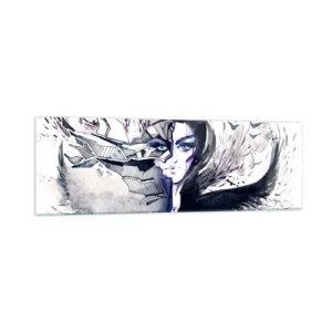 Schilderen op glas - Demonisch en mooi - 160x50 cm