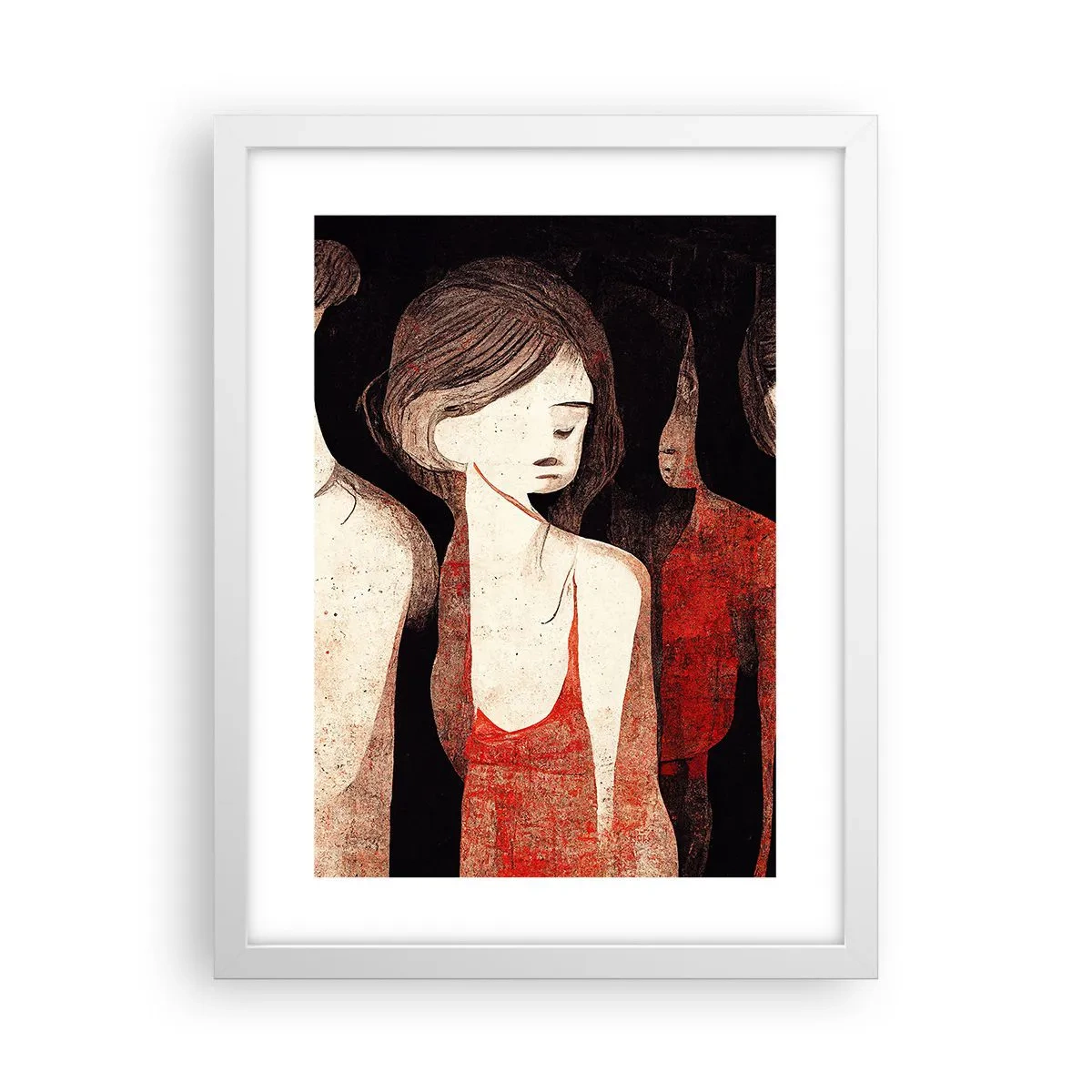 Poster in een witte lijst - Madonna's van duisternis - 30x40 cm