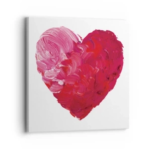 Schilderen op canvas - Alles wat je nodig hebt is liefde - 30x30 cm