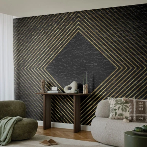 Fotobehang Standard Eco - Geometrie in glamoureuze stijl - Art-deco, Modern, Glamour - 100x70 cm
