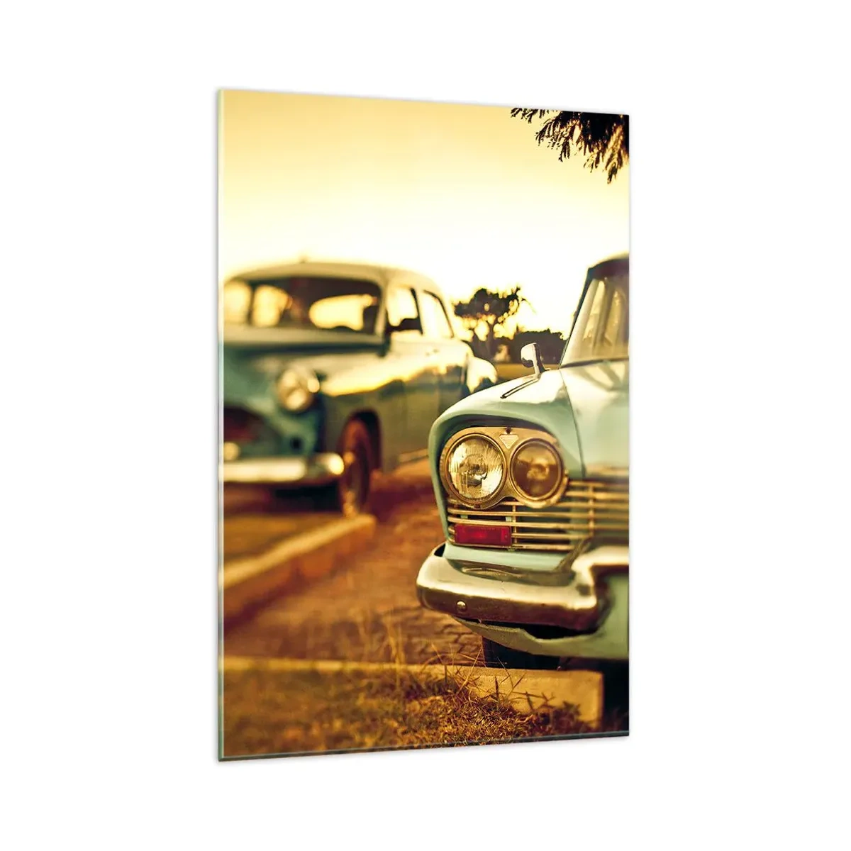 Schilderen op glas - Maar afwachten - 80x120 cm