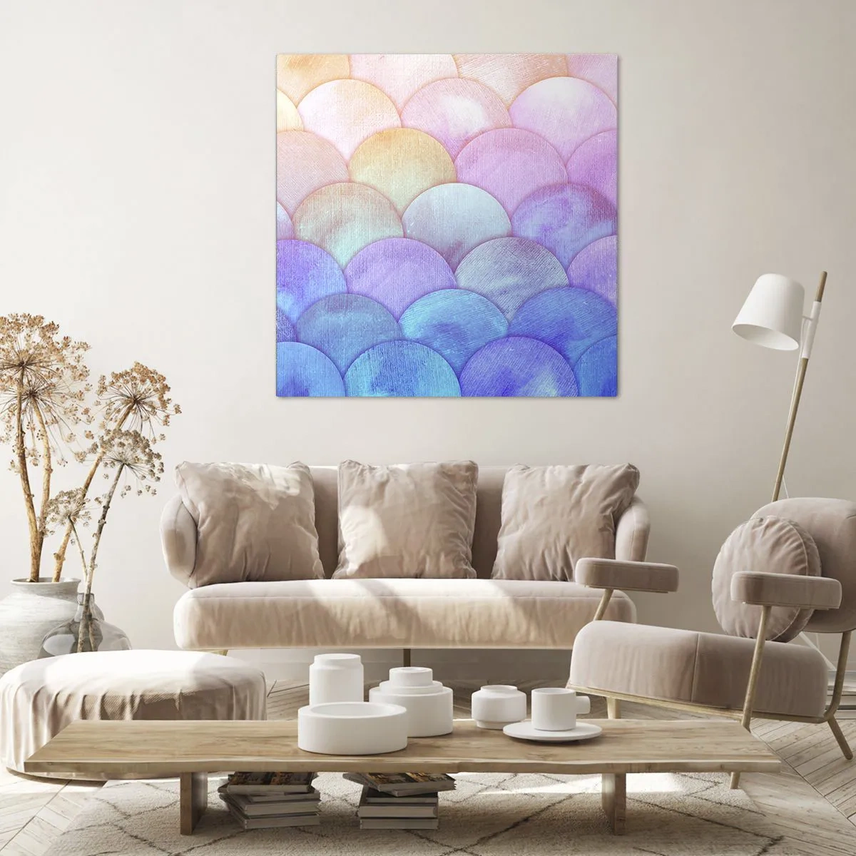 Schilderen op canvas - Parel schaal - 30x30 cm