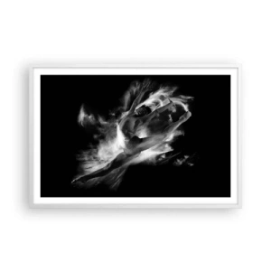 Poster in een witte lijst - Vast tijdens de vlucht - 91x61 cm