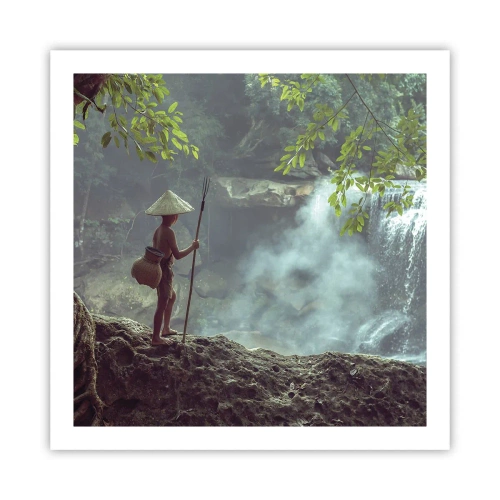 Poster - Bevriend met de natuur - 60x60 cm