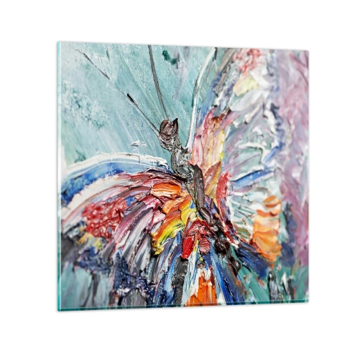 Schilderen op glas - Geschilderd door de natuur - 50x50 cm