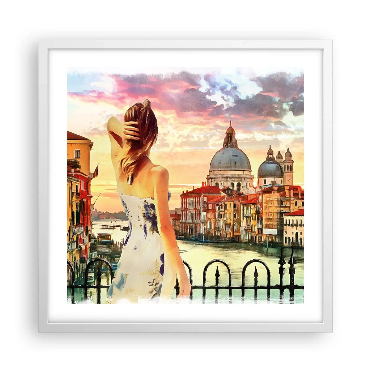 Poster in een witte lijst - Als een avontuur alleen in ... - 50x50 cm