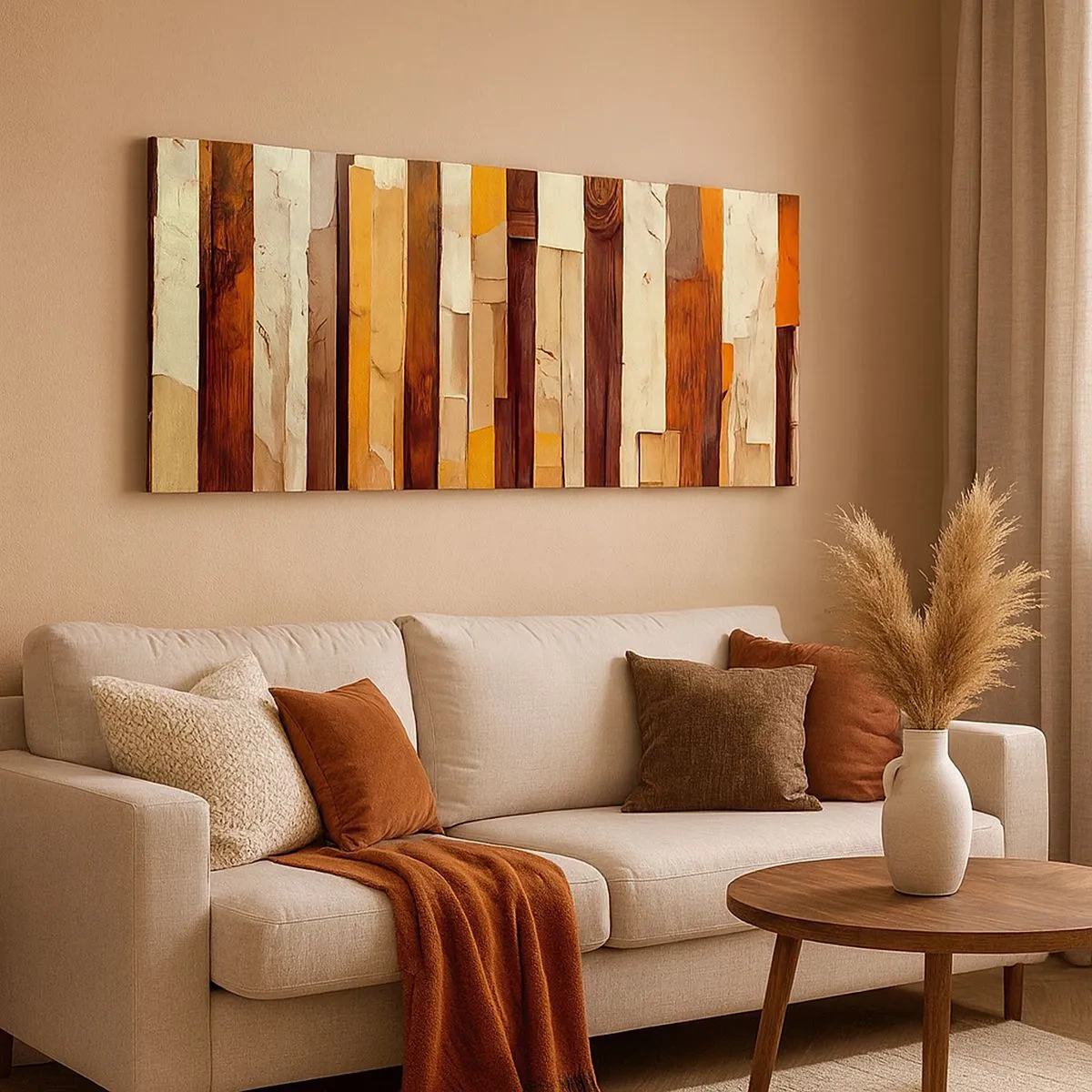 Schilderen op canvas - Anthem van de bosbomen - 100x40 cm