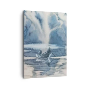 Schilderen op canvas - Vissers in hun paradijs - 50x70 cm