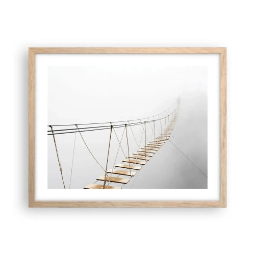 Een poster in een licht eiken lijst - Waar zal het je brengen? - 50x40 cm