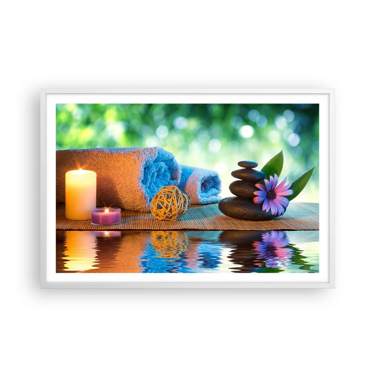 Poster in een witte lijst - Tijd voor het lichaam - 91x61 cm