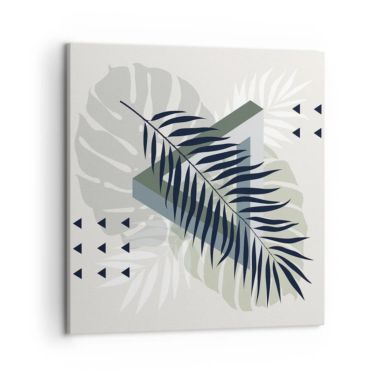 Schilderen op canvas - Natuur en geometrie - twee orden? - 50x50 cm