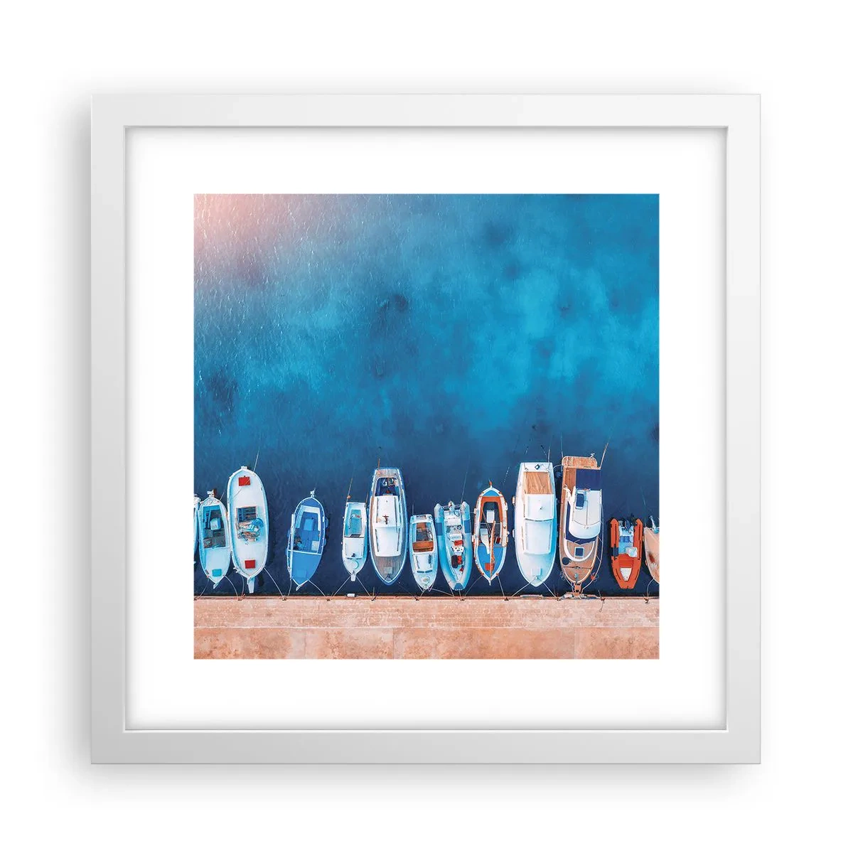 Poster in een witte lijst - In één rij - 30x30 cm